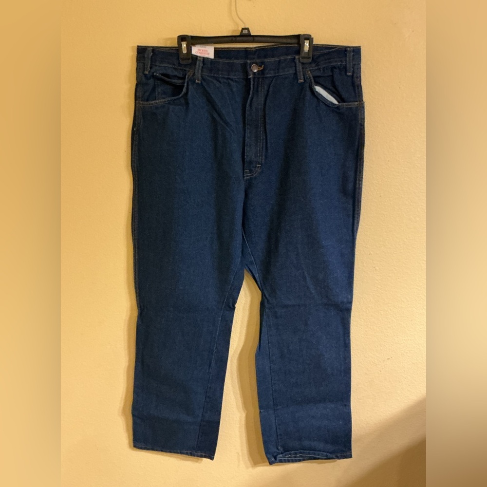 6 Pairs Of Dickies Men's Dark Blue Relaxed Jeans